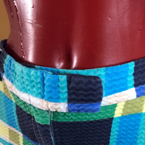 TOMMY HILFIGER SEERSUCKER SHORTS SIZE 16 -100% COTTON-COLORBLOCK - Picture 7 of 14